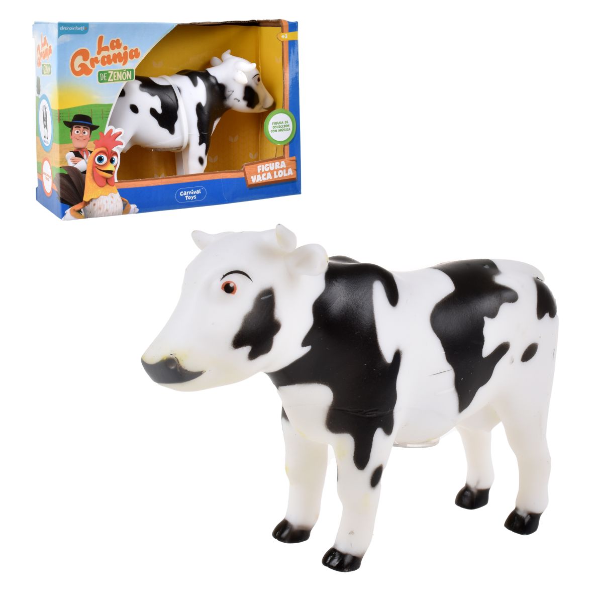 Figura Musical De 9 A 15 Cm La Granja De Zenon - Vaca Lola
